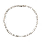 9ct White Gold Diamond 3.10ct Line Bracelet