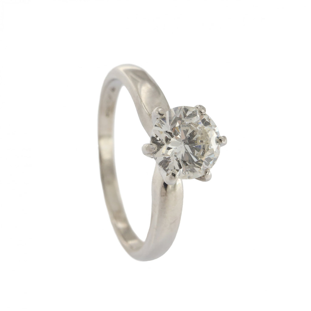 Platinum Diamond 1.00ct Approx Single Stone Ring