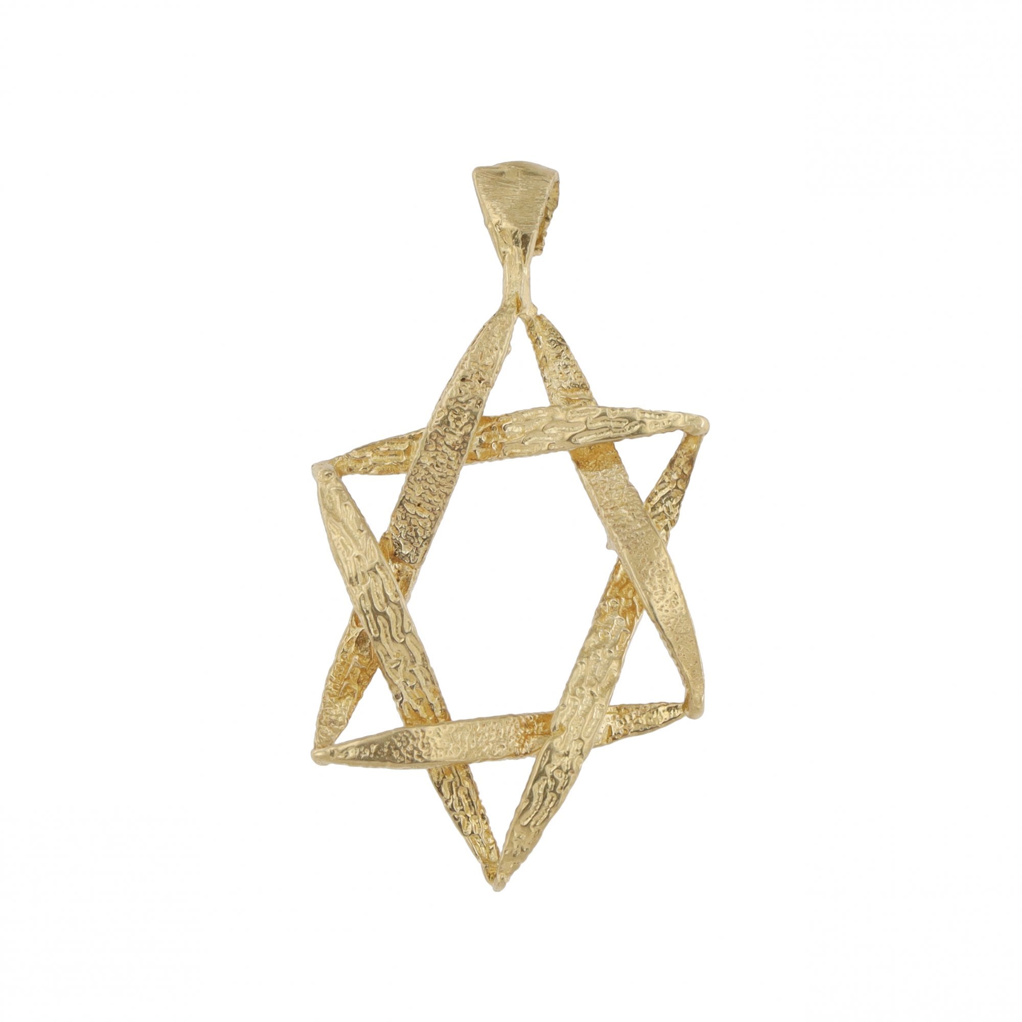 14ct Yellow Gold Star Of David Pendant