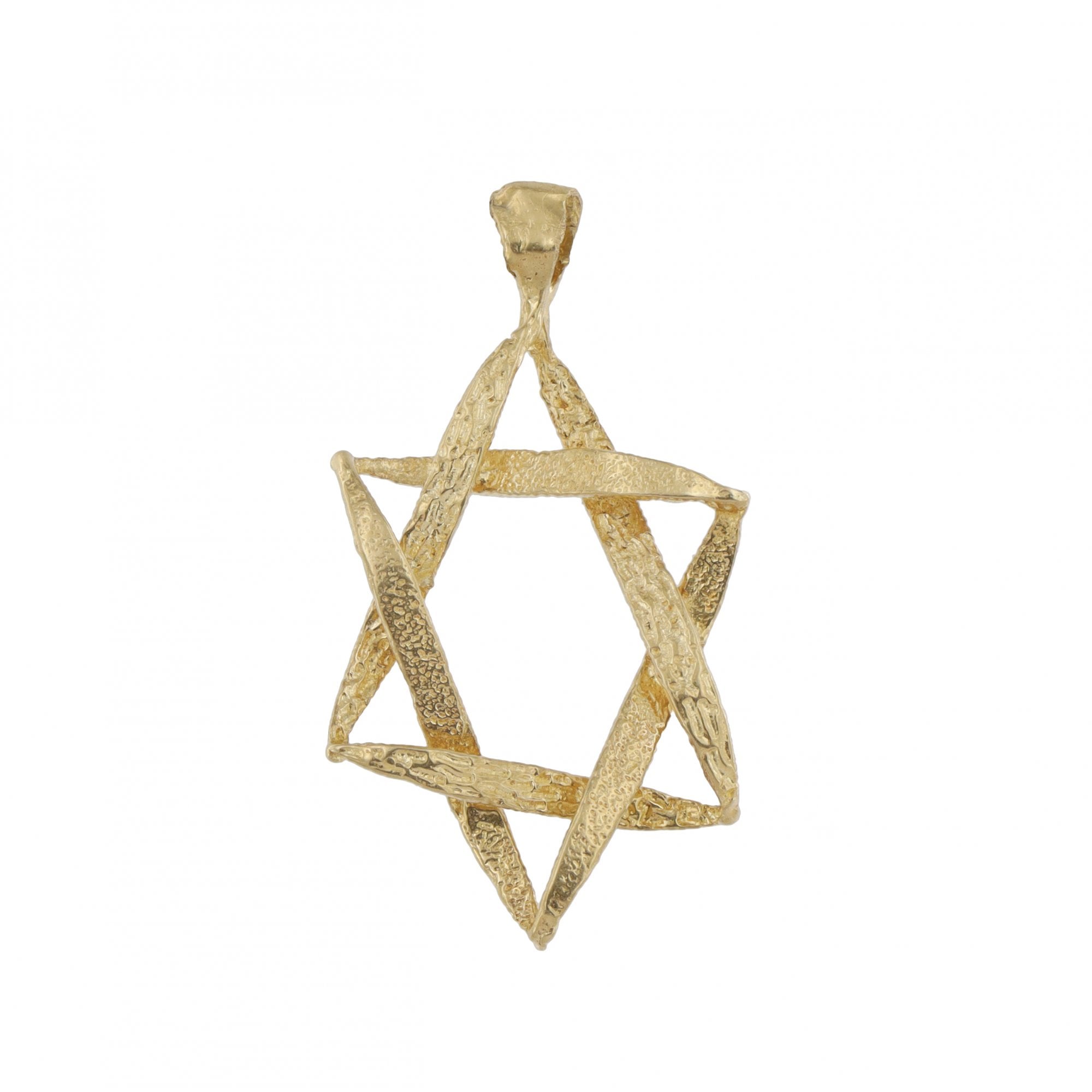 14ct Yellow Gold Star Of David Pendant