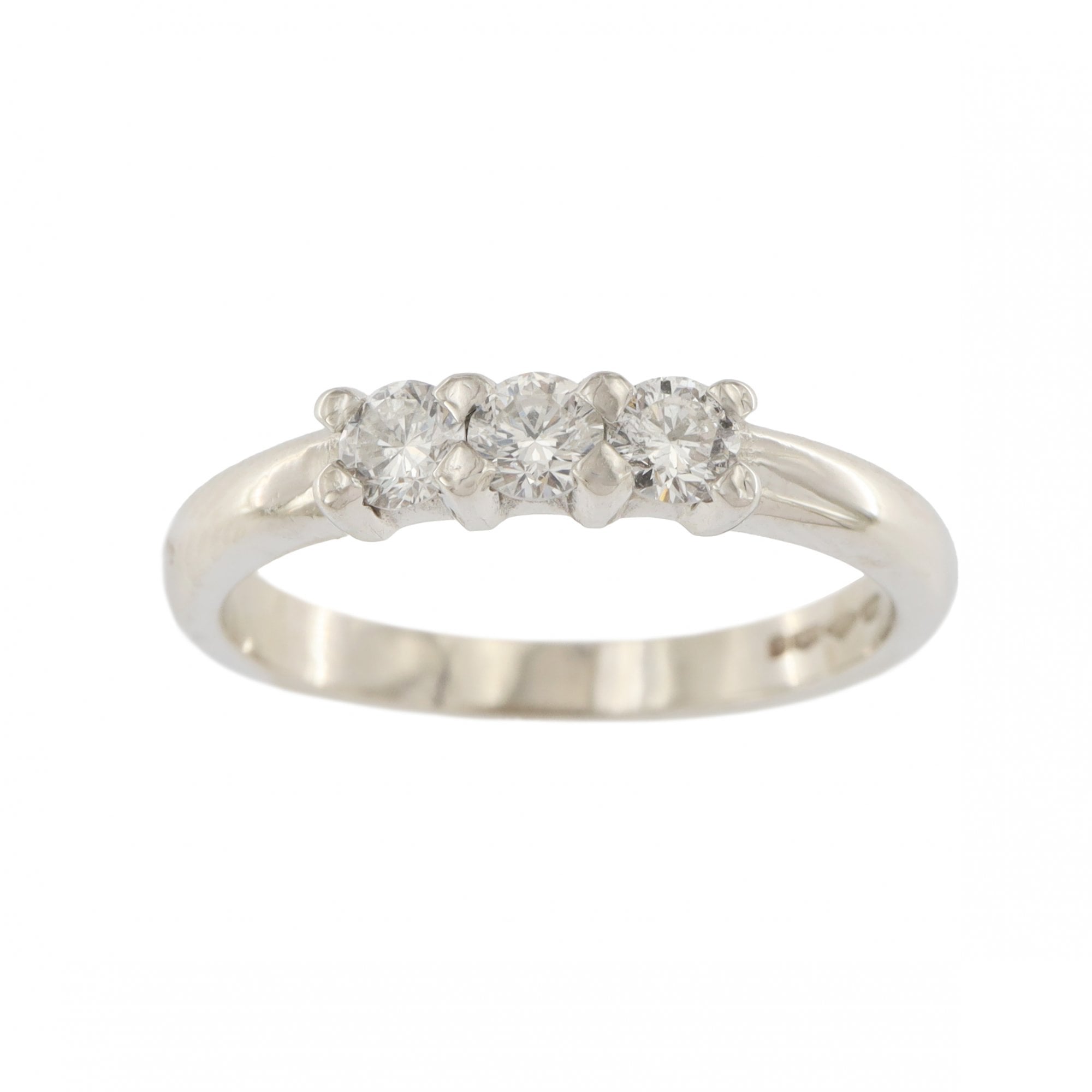 Platinum Diamond 3 Stone 0.50ct Ring