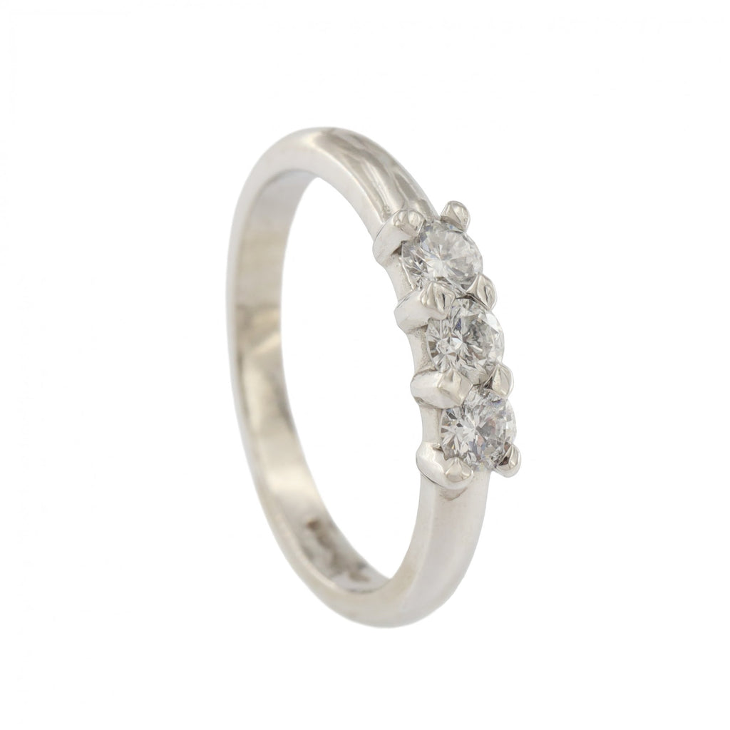 Platinum Diamond 3 Stone 0.50ct Ring