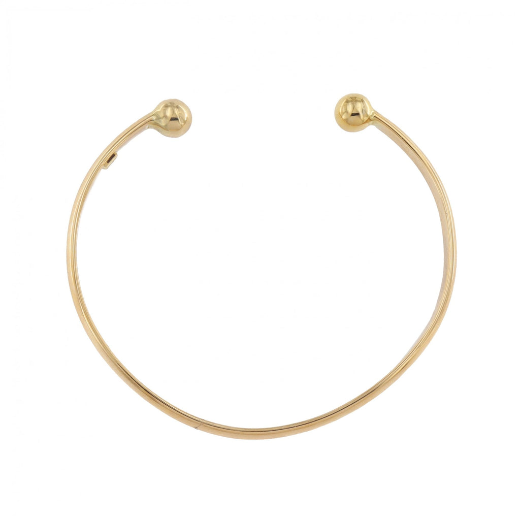 9ct Yellow Gold Torque Small Bangle Solid