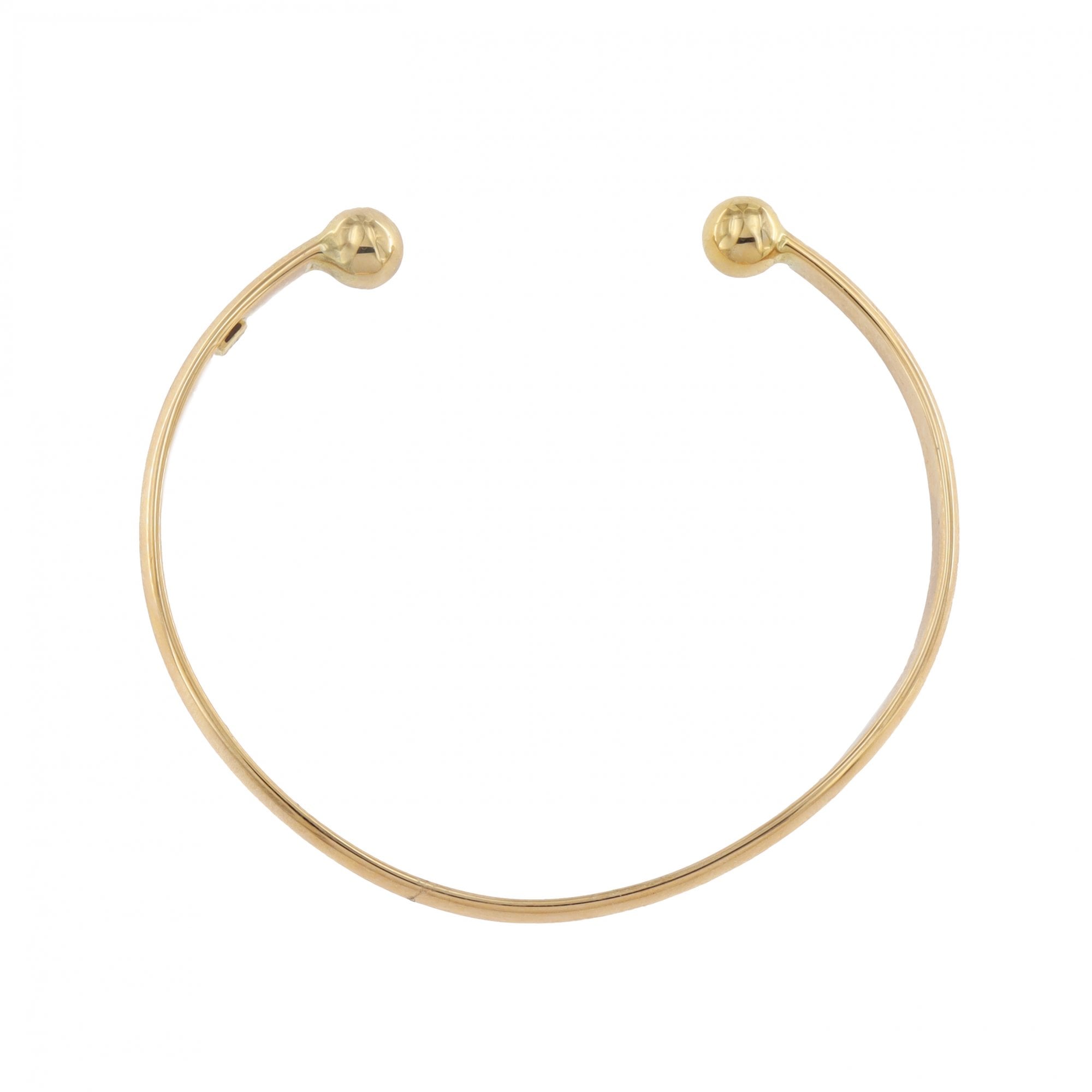 9ct Yellow Gold Torque Small Bangle Solid
