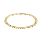 Silver Gilt Curb Bracelet Large