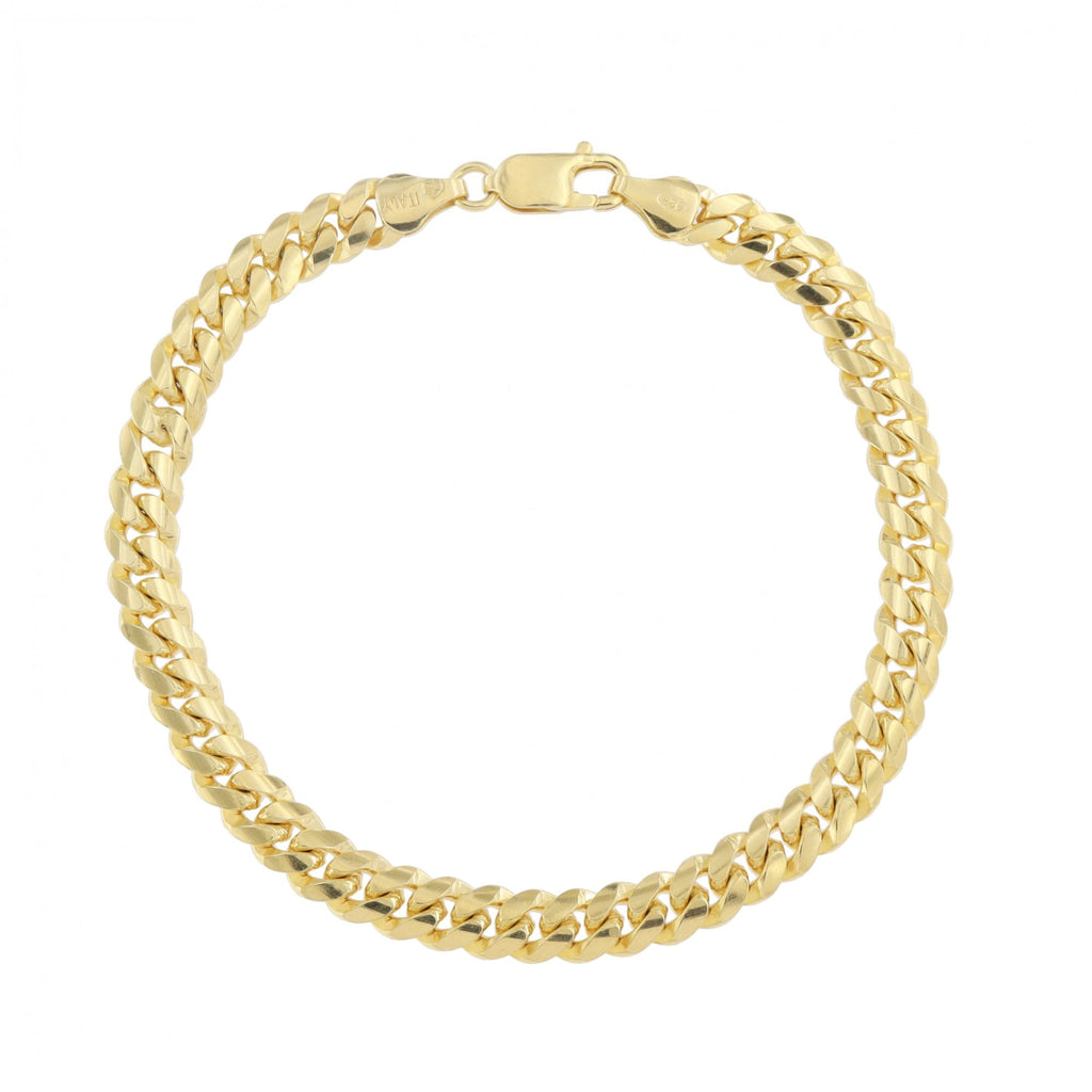 Silver Gilt Curb Bracelet Large