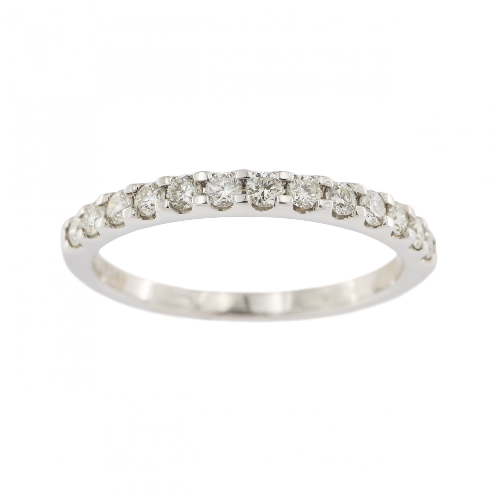 Platinum Diamond 0.33ct Claw Set 1/2 Eternity Ring