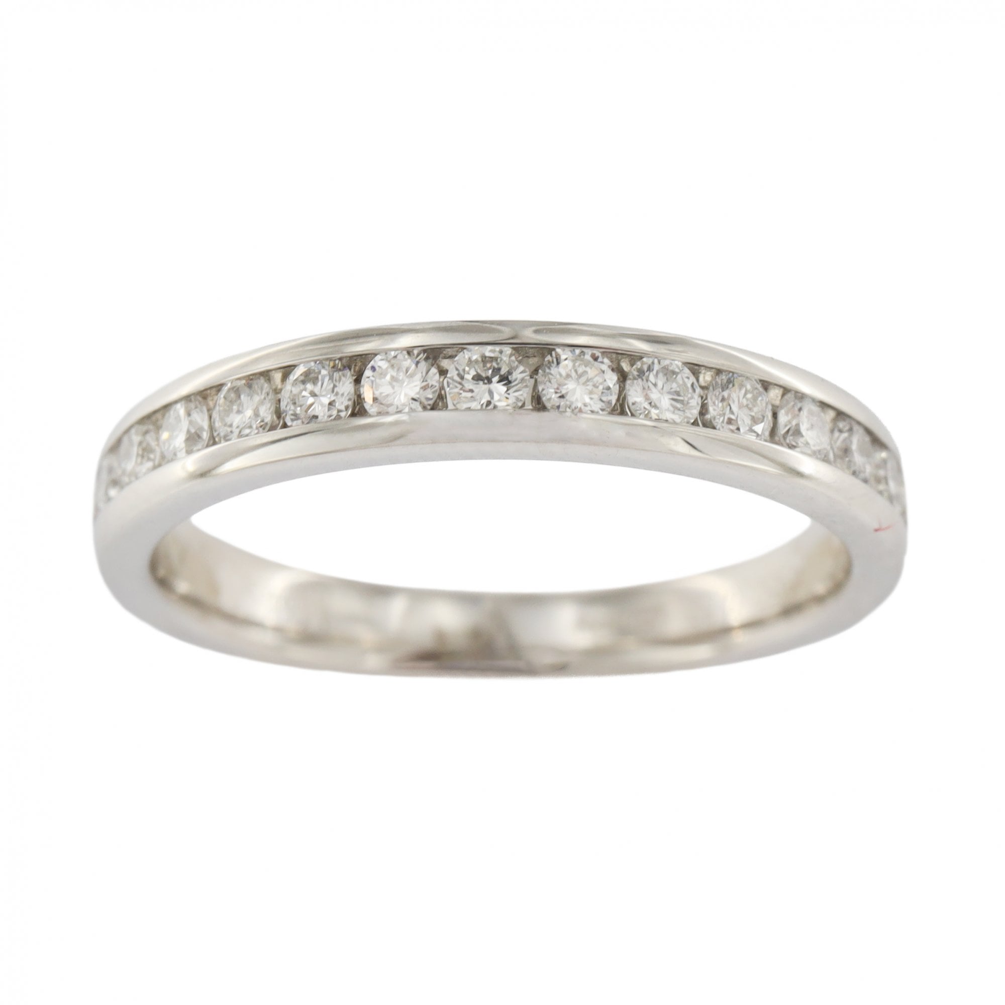 Platinum Diamond 0.50ct 1/2 Eternity Ring