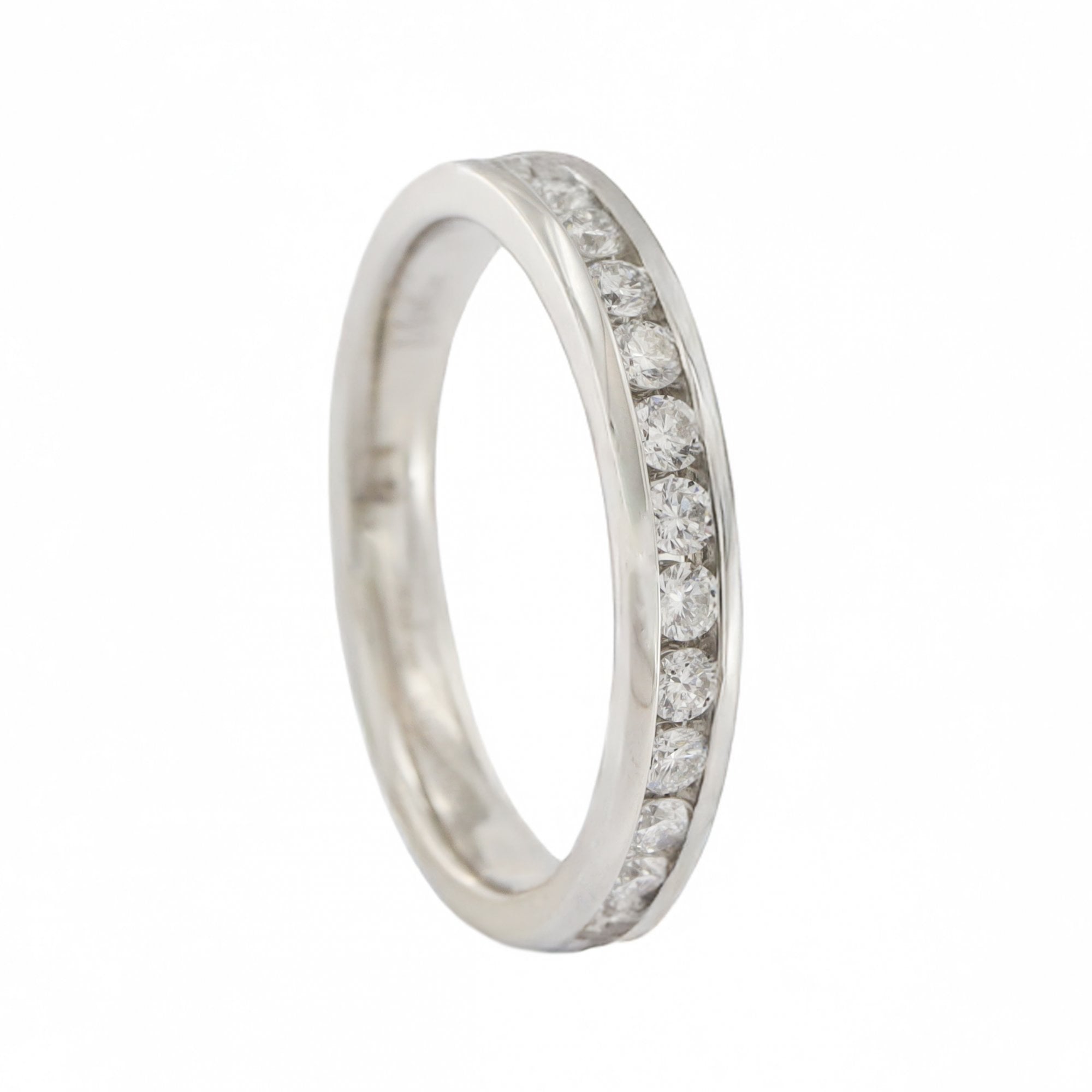 Platinum Diamond 0.50ct 1/2 Eternity Ring