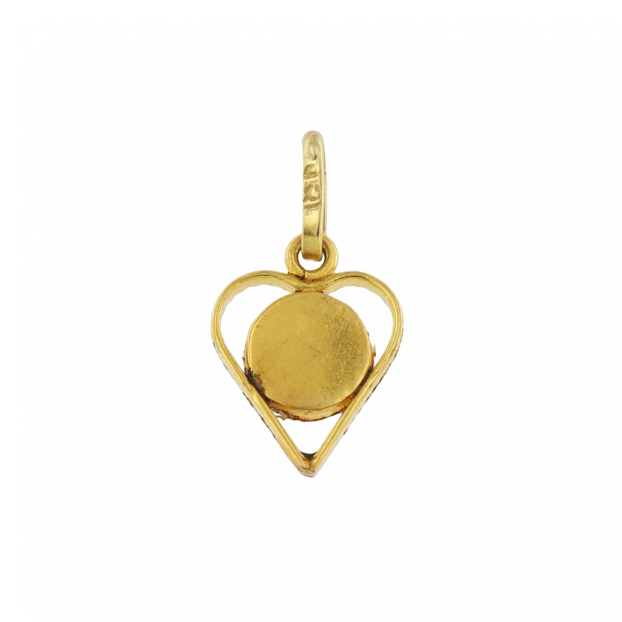 18ct Yellow Gold Evil Eye Pendant